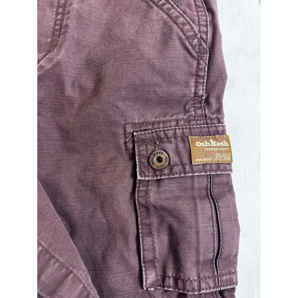 OshKosh B'gosh Cargo Overalls 18 Mos Brown Ripstop Vestbak Kids